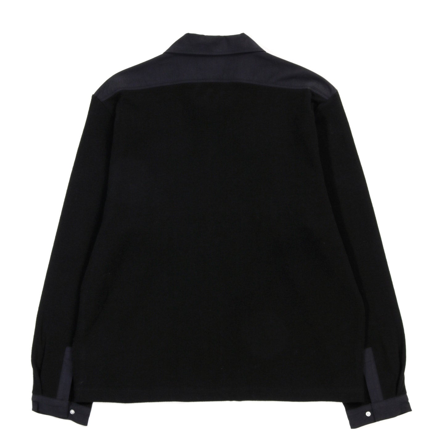 LADY WHITE CO. DOUBLE KNIT ZIP SHIRT BLACK