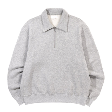 LADY WHITE CO. QUARTER ZIP SWEATSHIRT HEATHER GREY