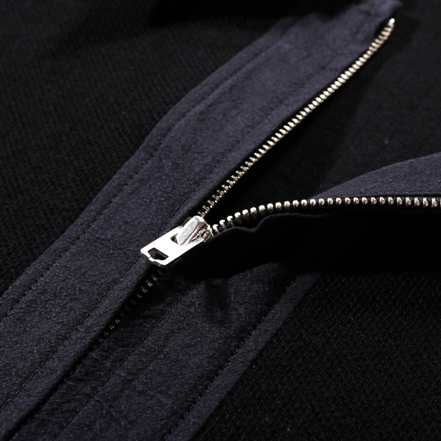 LADY WHITE CO. DOUBLE KNIT ZIP SHIRT BLACK