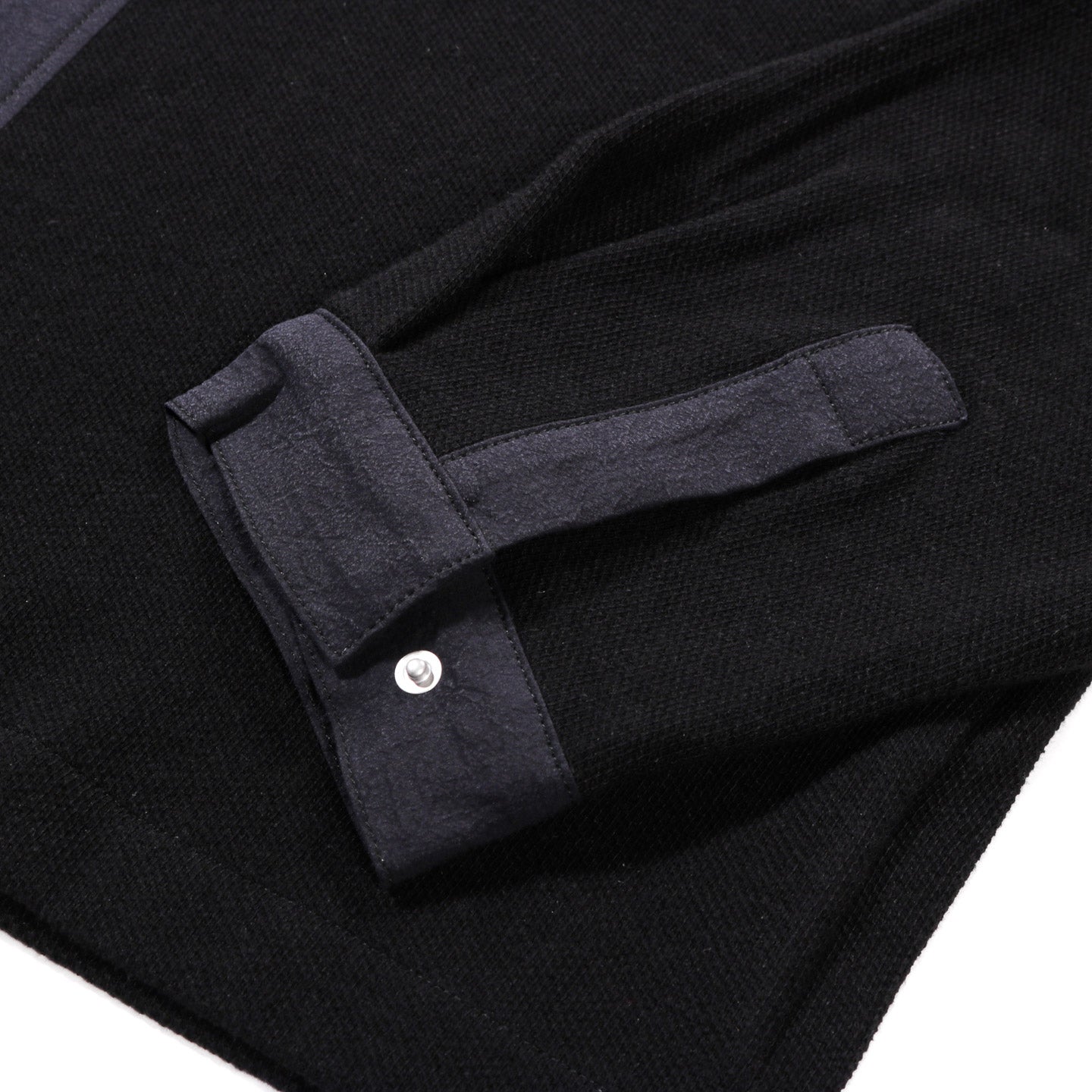 LADY WHITE CO. DOUBLE KNIT ZIP SHIRT BLACK