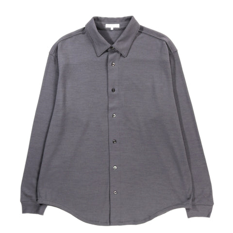LADY WHITE CO. WOOL BUTTON UP SLATE GREY