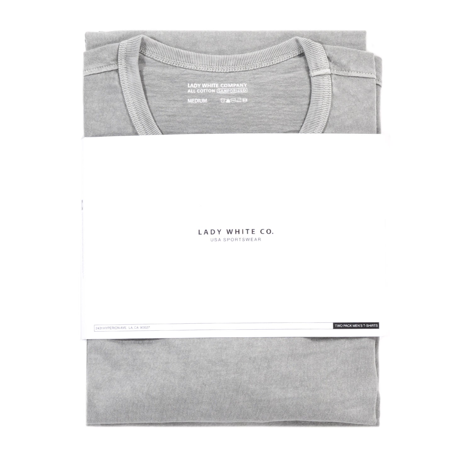 LADY WHITE CO. T-SHIRT 2-PACK PIGMENT CHALK