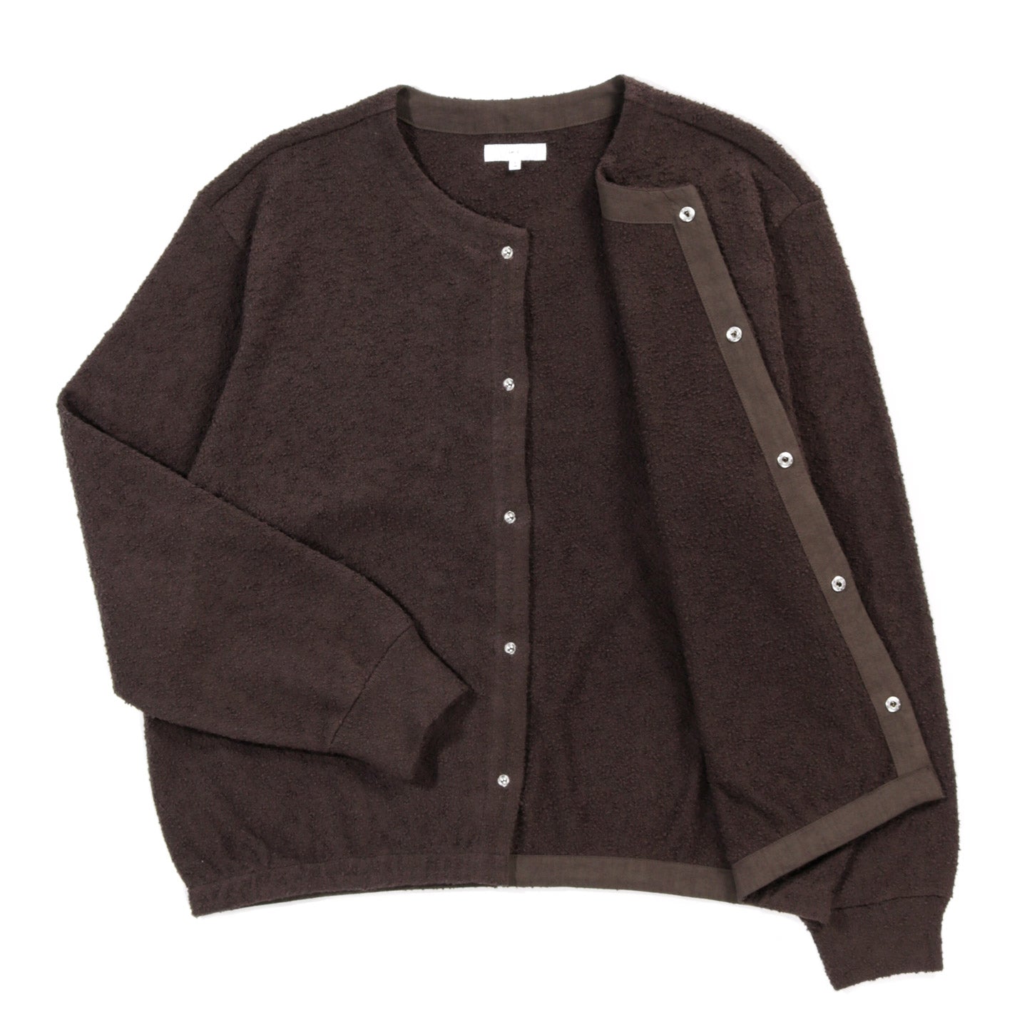 LADY WHITE CO. TEDDY CARDIGAN BLACK MUSHROOM