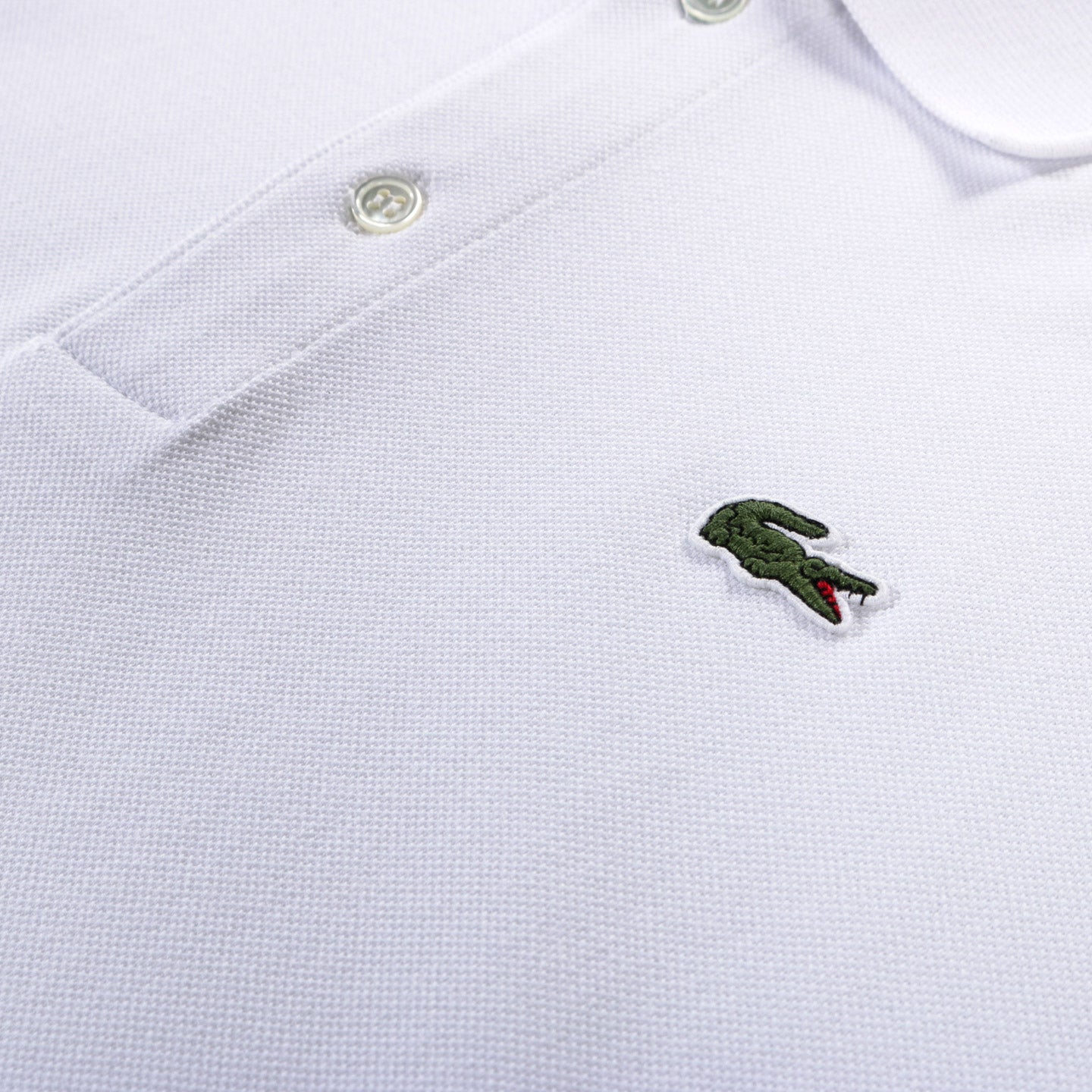 COMME DES GARCONS SHIRT T015 LACOSTE TWISTED POLO WHITE