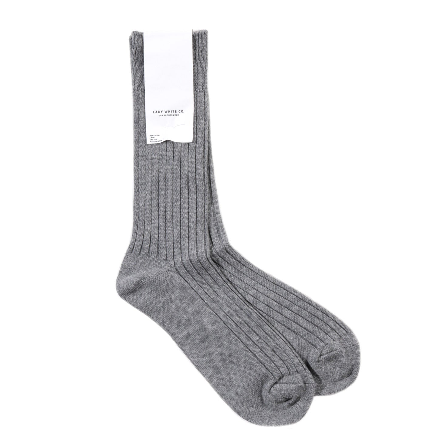 LADY WHITE CO. LWC SOCKS DARK GREY MELANGE