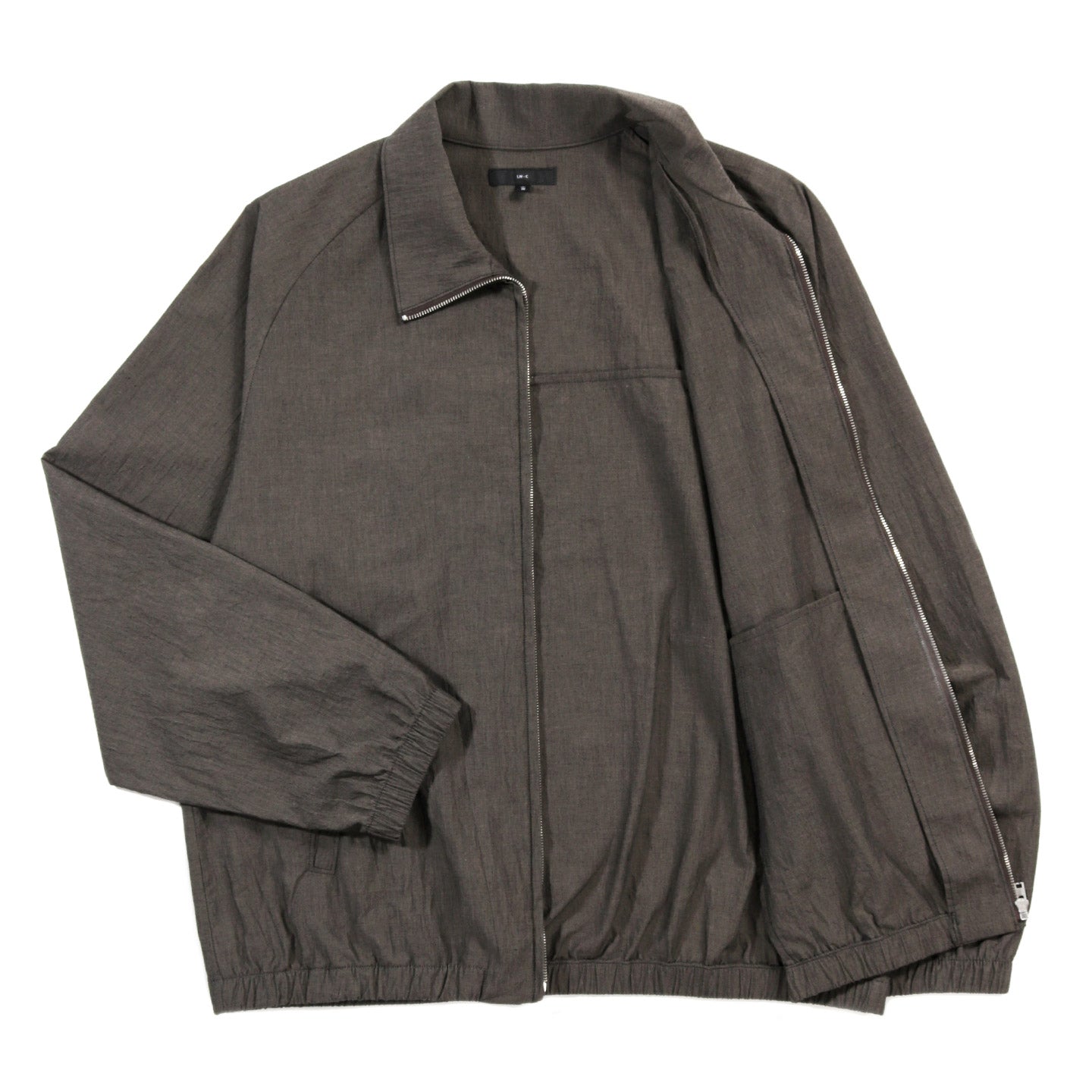 LADY WHITE CO. TUMBLED POPLIN FULL ZIP BROWN PEARL