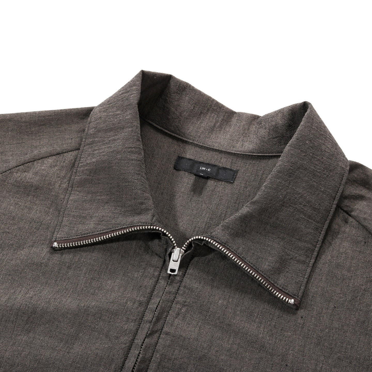 LADY WHITE CO. TUMBLED POPLIN FULL ZIP BROWN PEARL