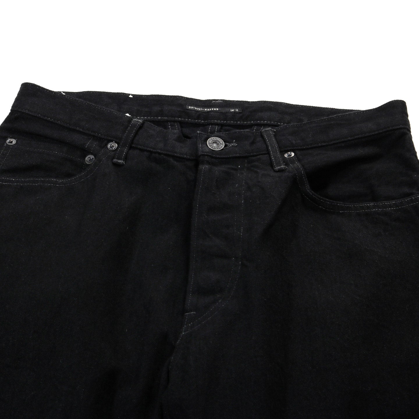 LADY WHITE CO. PHIGVEL MAKERS CLASSIC JEANS (REGULAR) BLACK (ONE WASH)