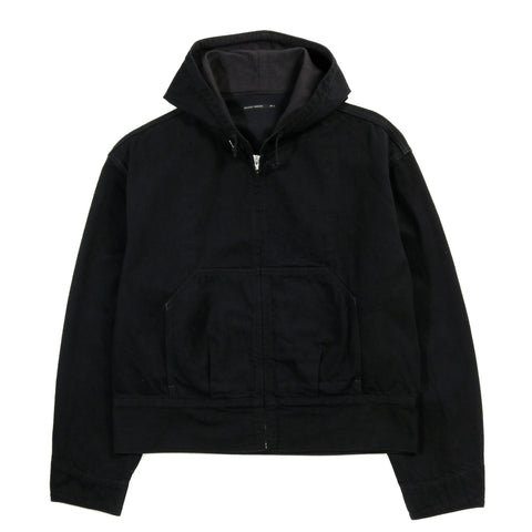 LADY WHITE CO. PHIGVEL MAKERS HOODED DENIM BLOUSON BLACK (ONE WASH)