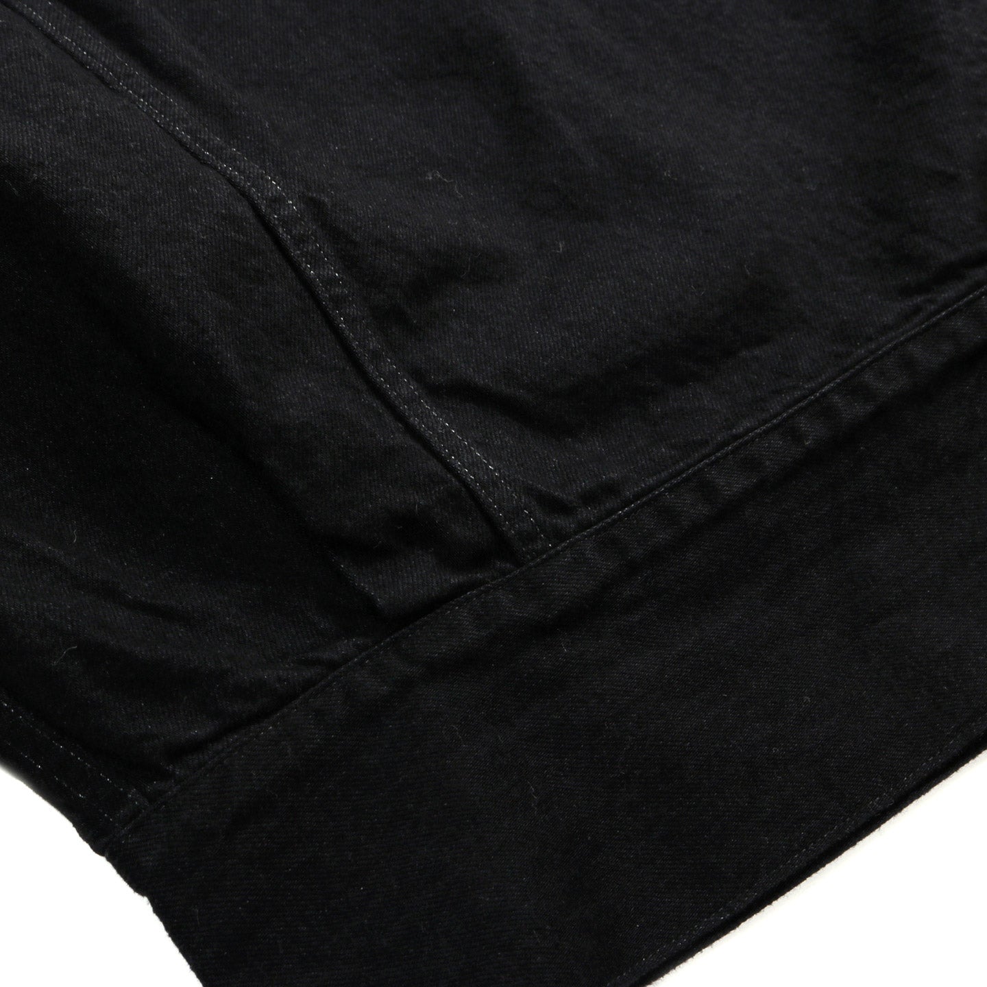 LADY WHITE CO. PHIGVEL MAKERS HOODED DENIM BLOUSON BLACK (ONE WASH)