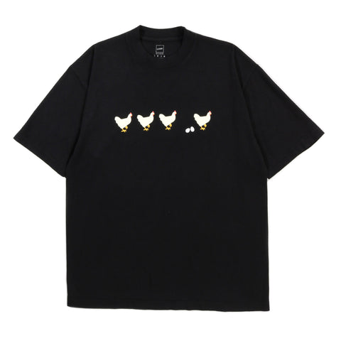 LQQK STUDIO CHICKENS TEE BLACK