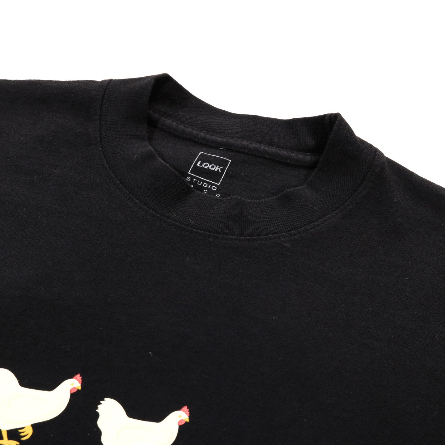 LQQK STUDIO CHICKENS TEE BLACK