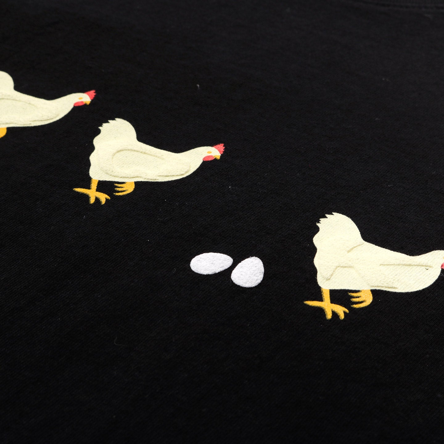 LQQK STUDIO CHICKENS TEE BLACK