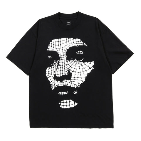 LQQK STUDIO WEBBED FACE TEE BLACK