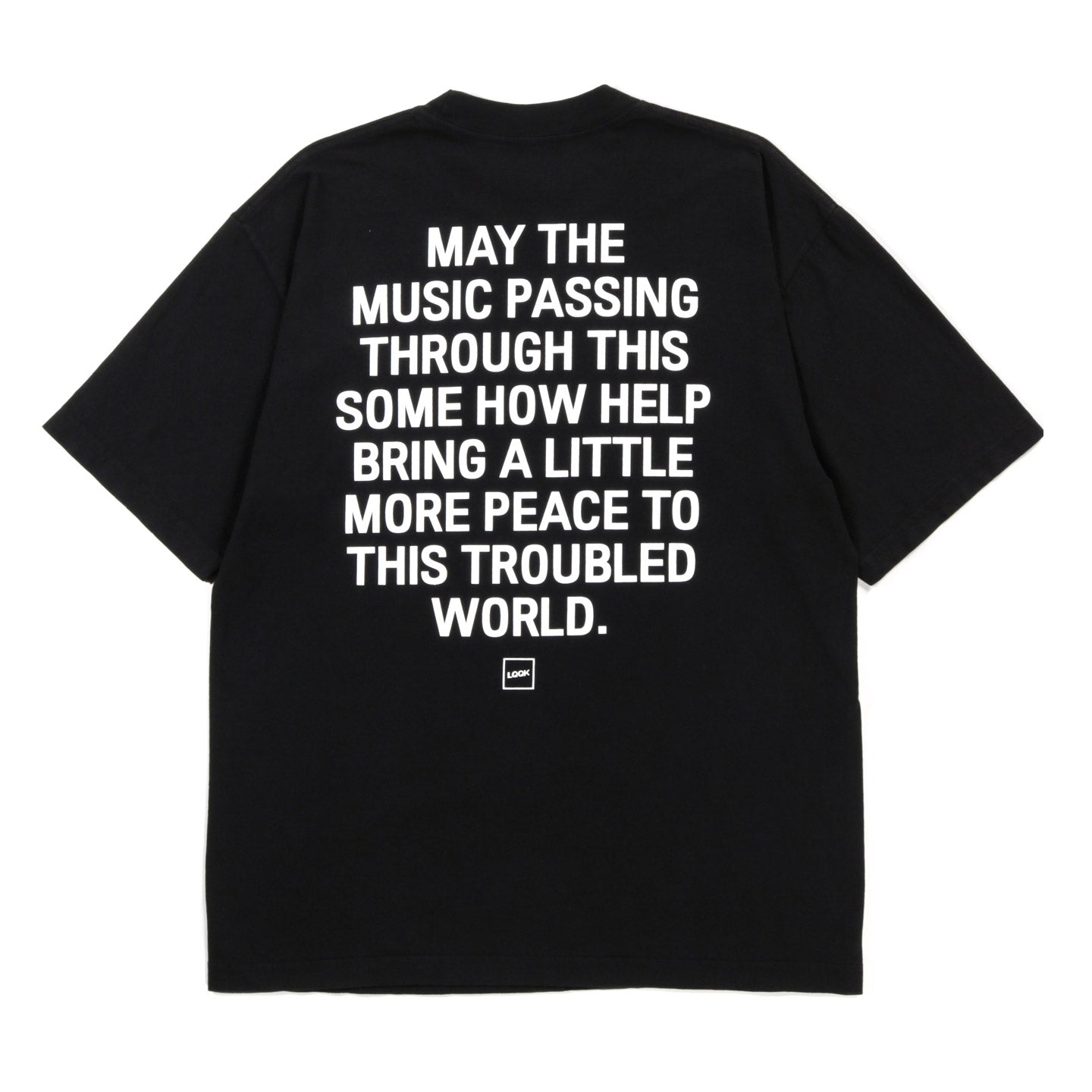 LQQK STUDIO WEBBED FACE TEE BLACK