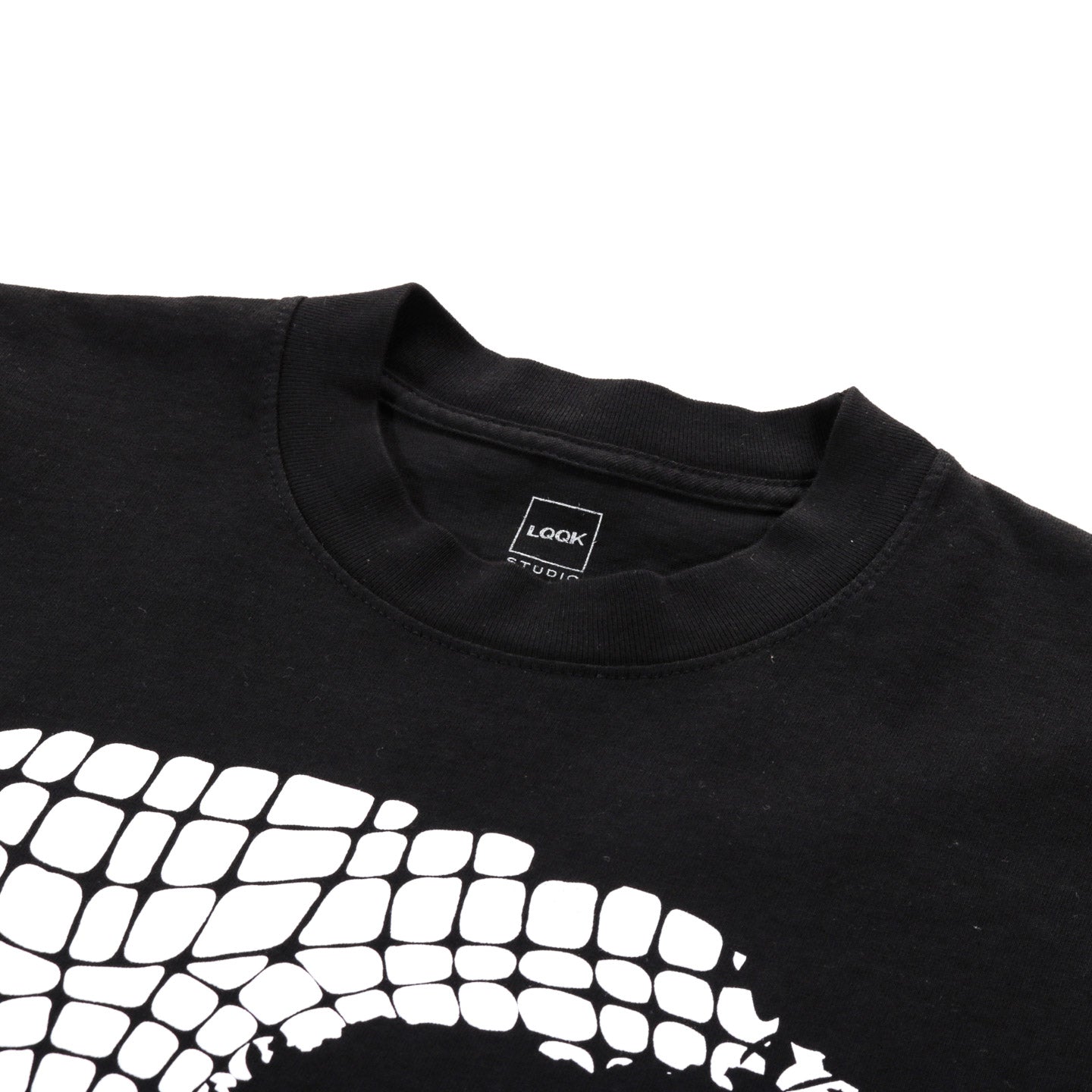 LQQK STUDIO WEBBED FACE TEE BLACK