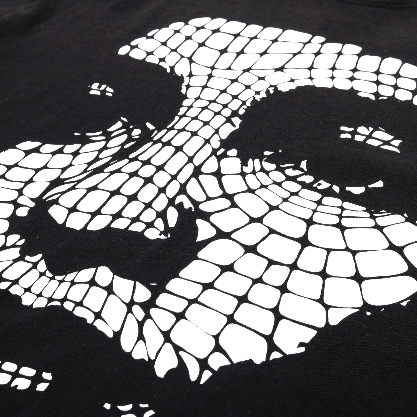 LQQK STUDIO WEBBED FACE TEE BLACK
