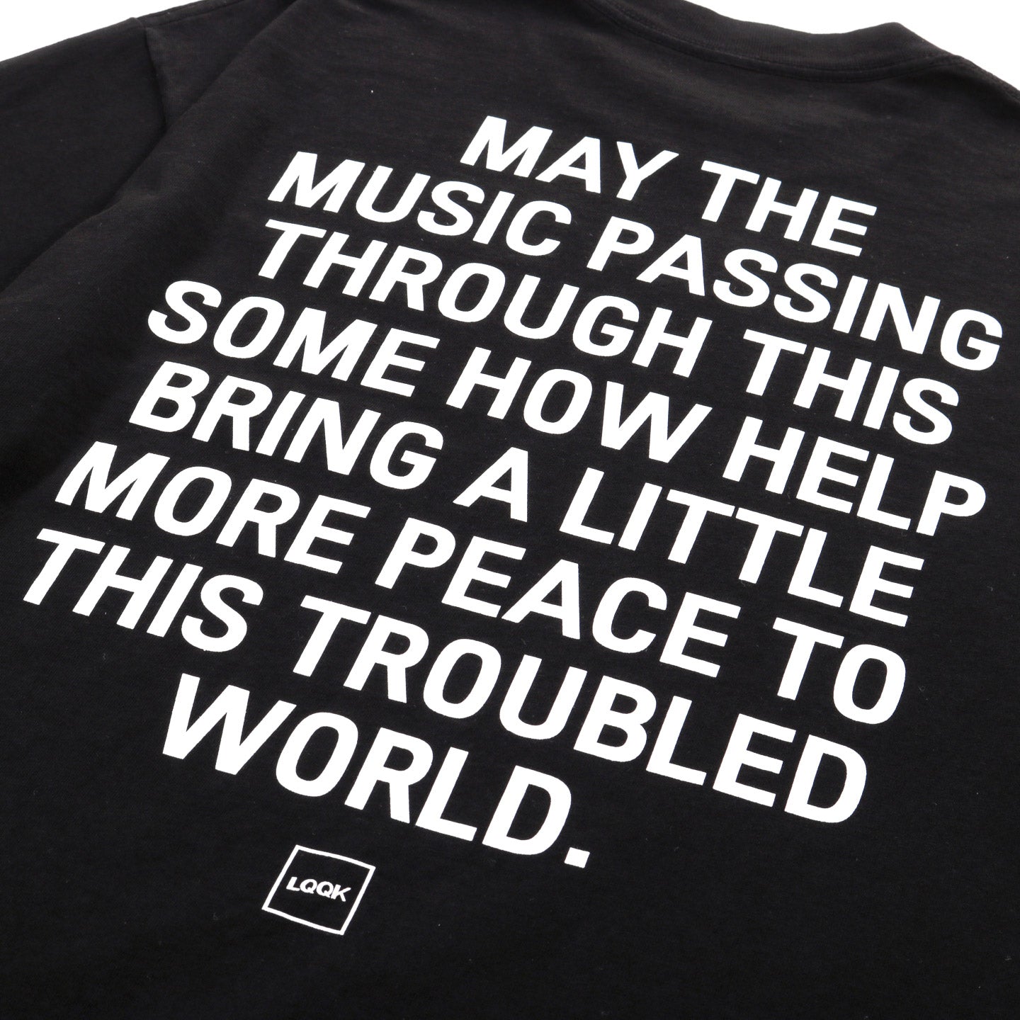 LQQK STUDIO WEBBED FACE TEE BLACK