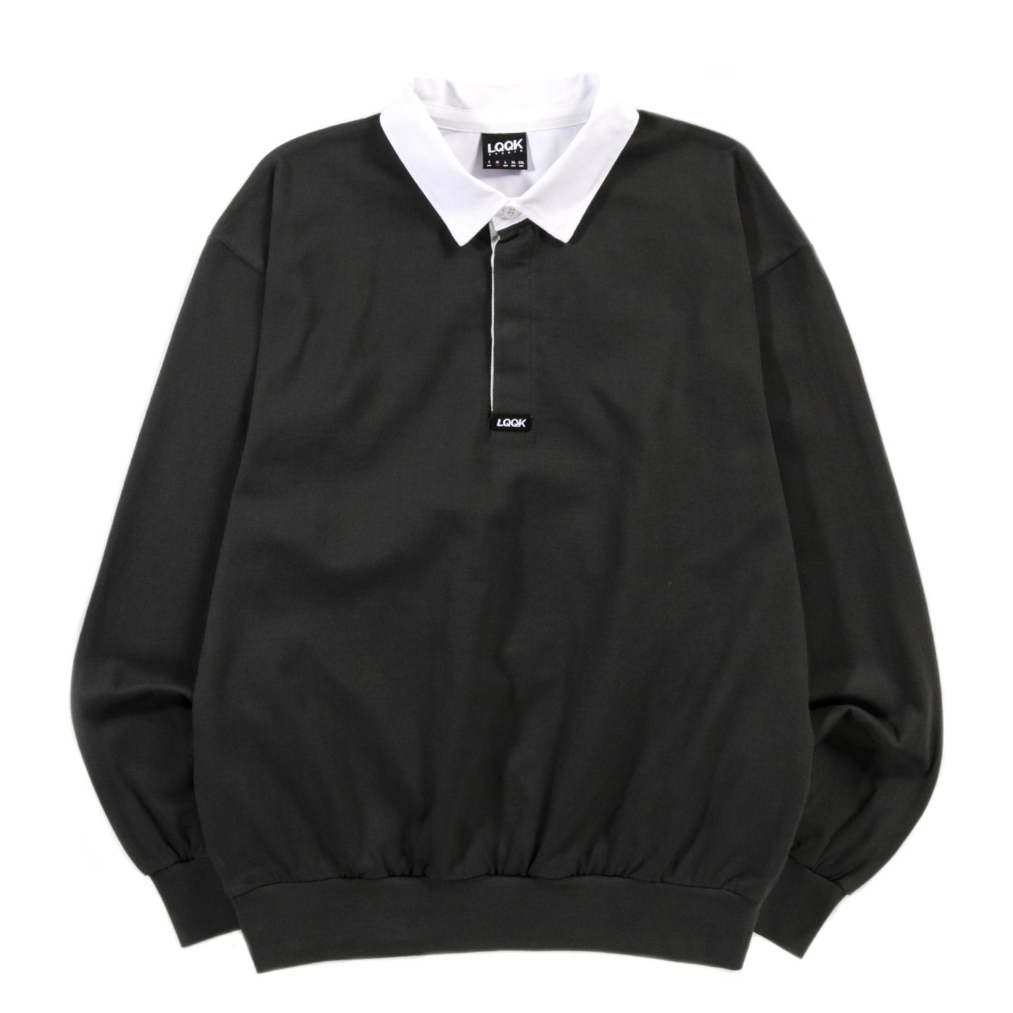 LQQK STUDIO RUGBY SHIRT VINTAGE BLACK