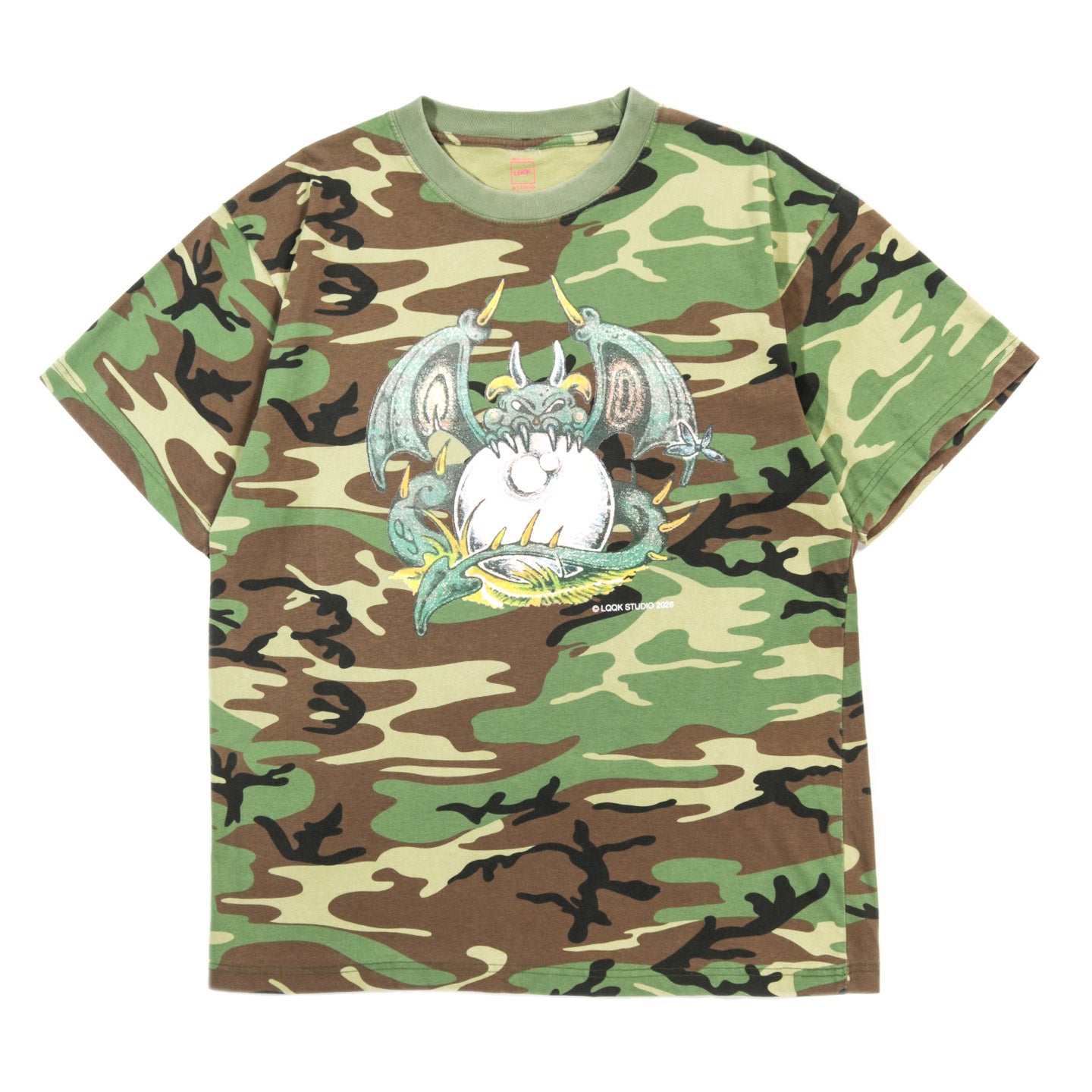 LQQK STUDIO CRUEL BARB DRAGON TEE CAMO