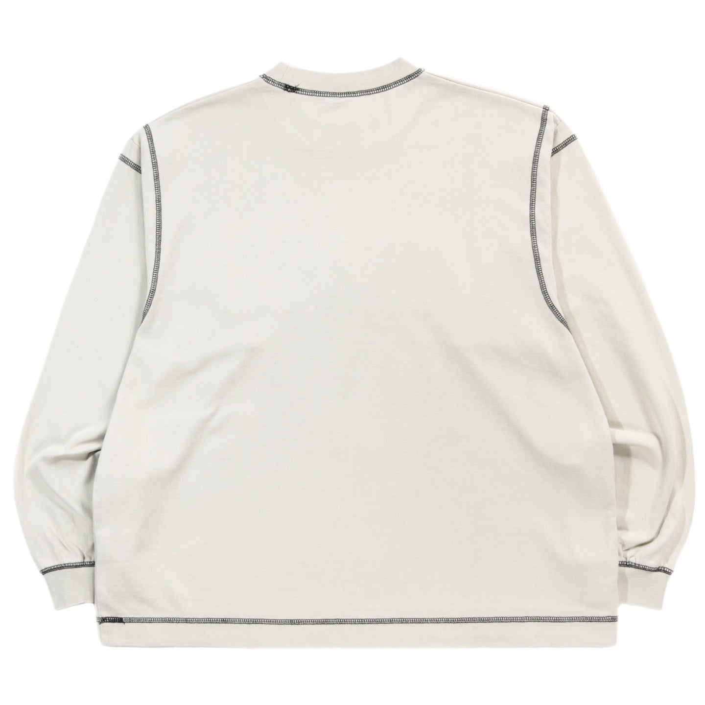 LQQK STUDIO NOISE CONTROL BIG STITCH CREW GREYISH