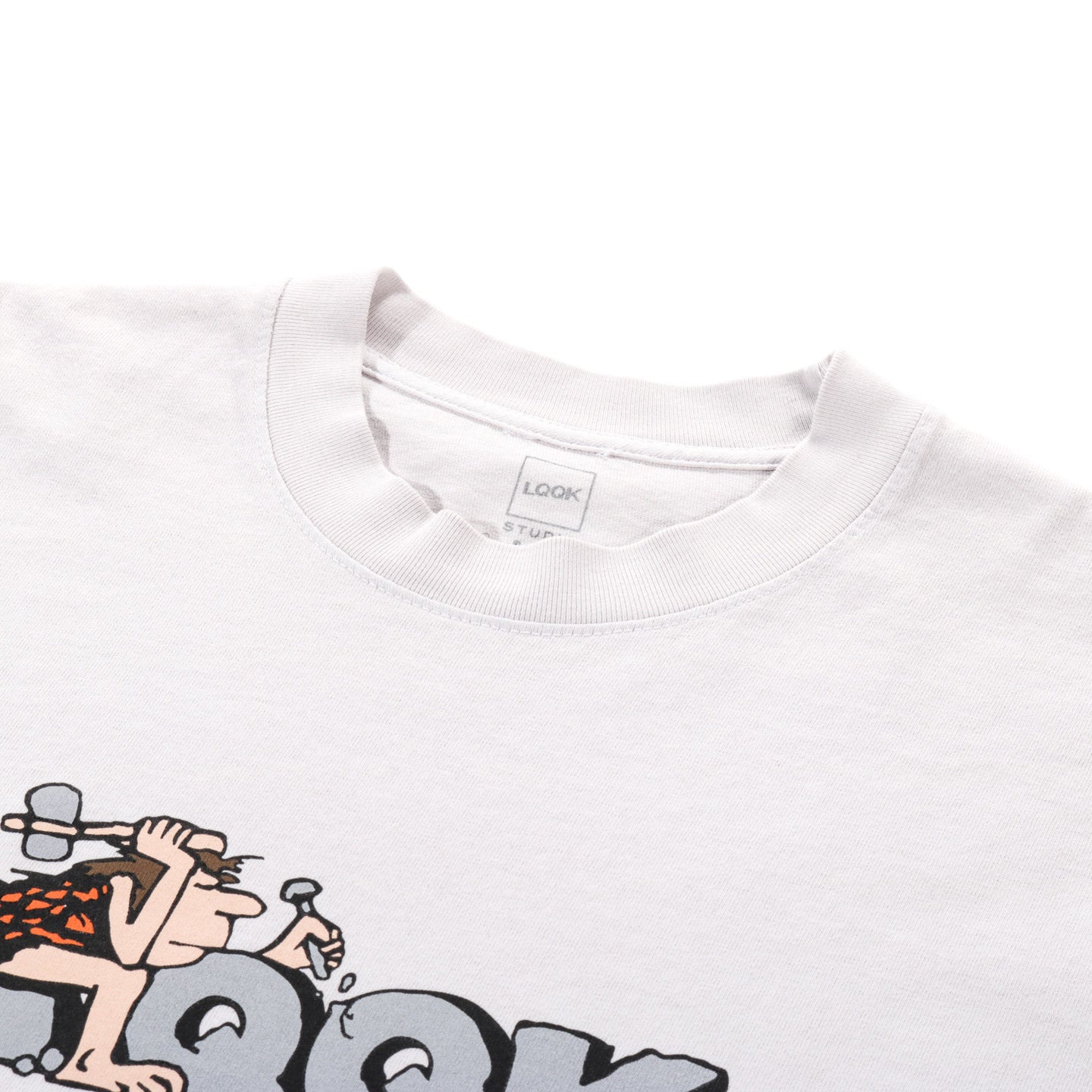 LQQK STUDIO CAVEMAN TEE GREY