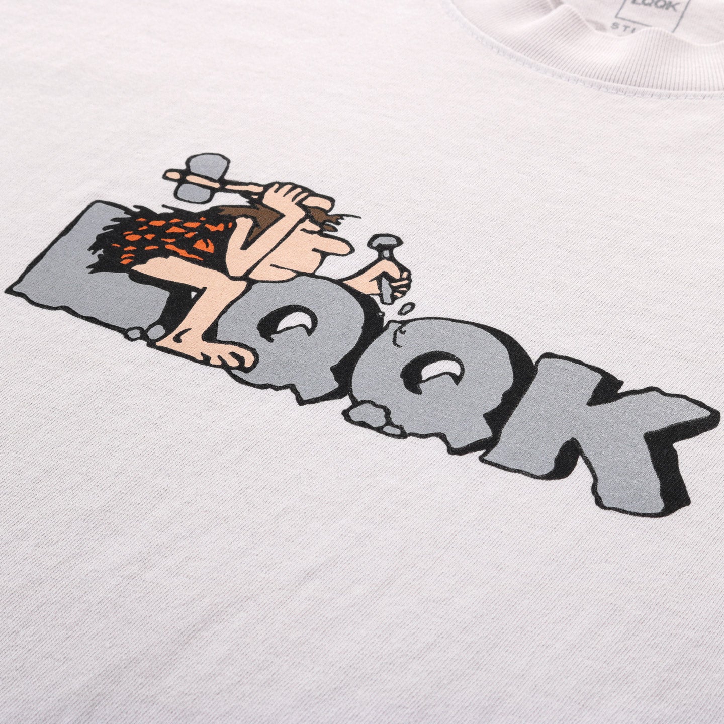 LQQK STUDIO CAVEMAN TEE GREY