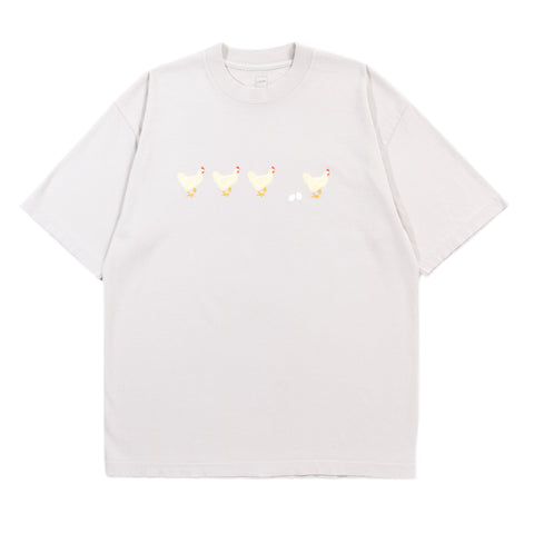 LQQK STUDIO CHICKENS TEE STONE