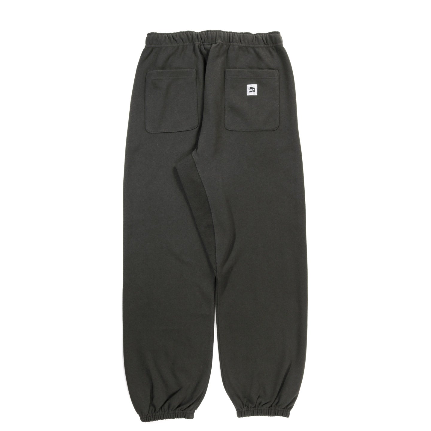 LQQK STUDIO BRICK LOGO SWEATPANTS VINTAGE BLACK