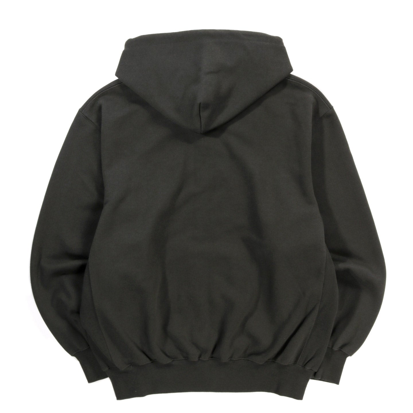 LQQK STUDIO BRICK LOGO ZIP HOODIE VINTAGE BLACK