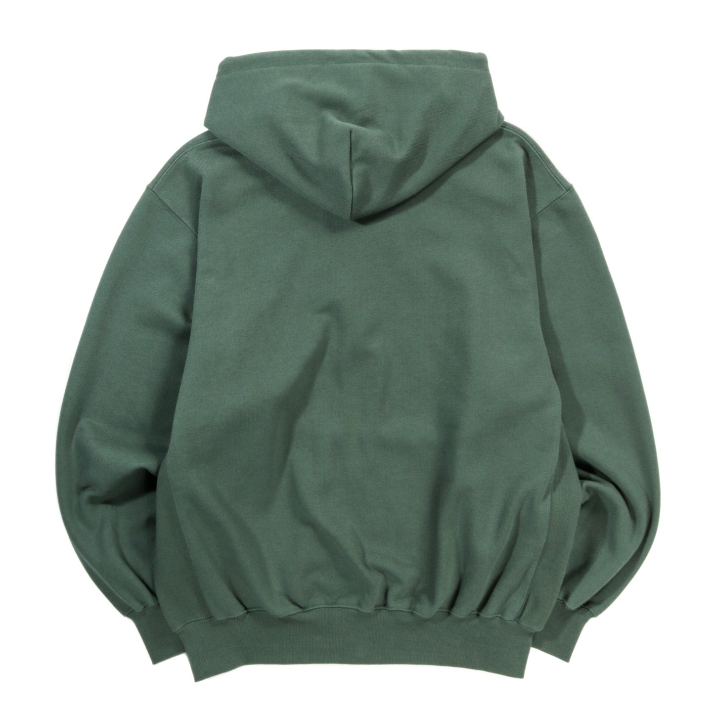 LQQK STUDIO BRICK LOGO ZIP HOODIE GREEN
