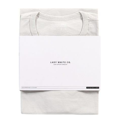 LADY WHITE CO. T-SHIRT 2-PACK OFF WHITE