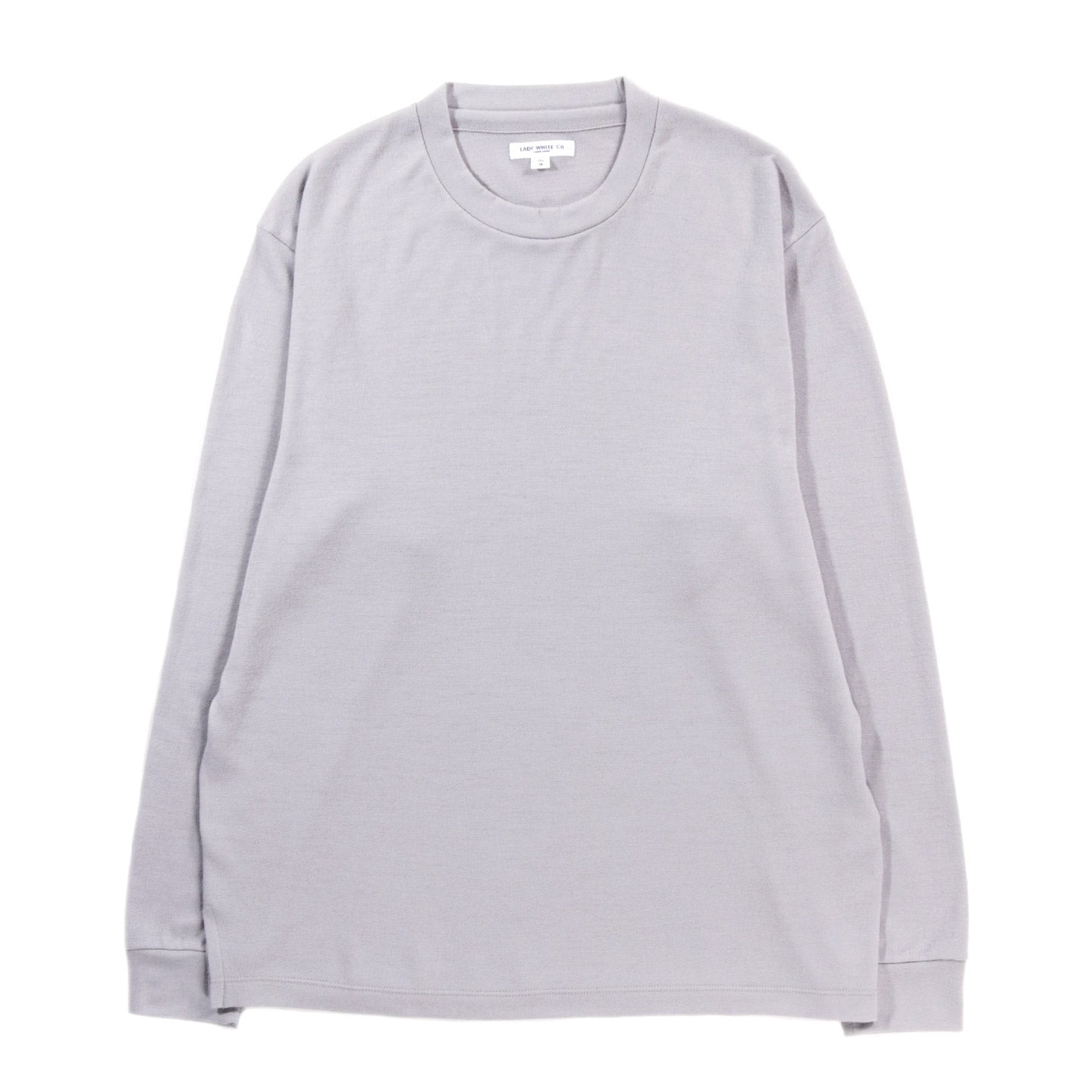 LADY WHITE CO. LONG SLEEVE WOOL T-SHIRT DOVE