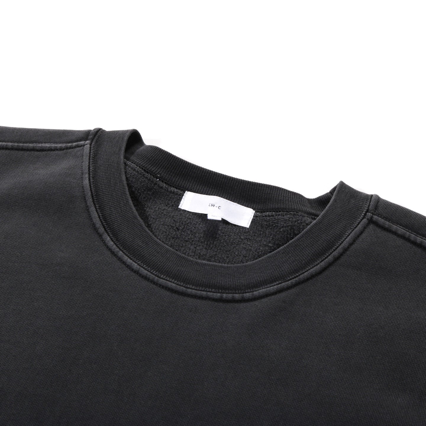 LADY WHITE CO. MINI CREWNECK PIGMENT CHARCOAL