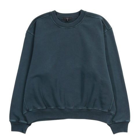 LADY WHITE CO. MINI CREWNECK PIGMENT PITCH TEAL