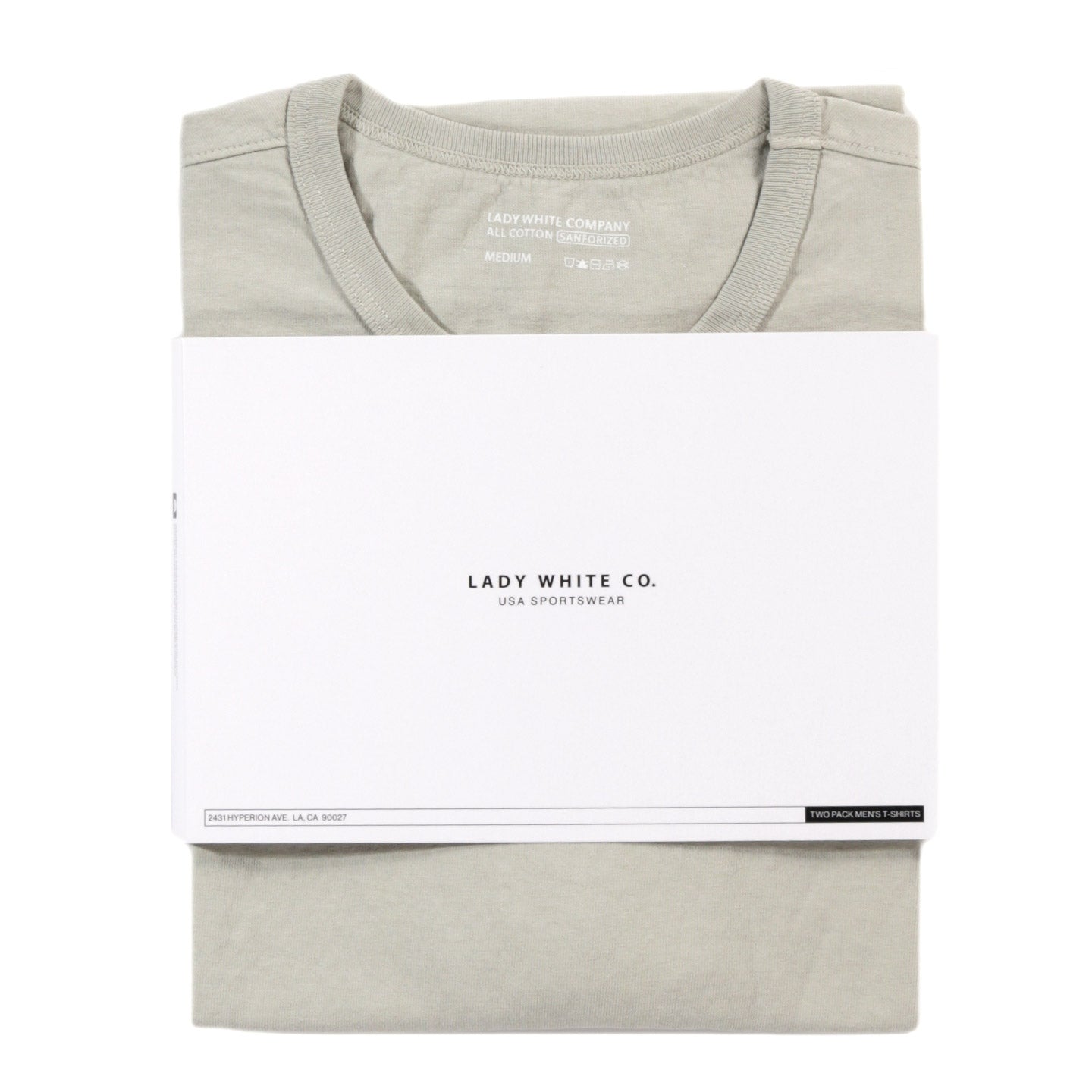 LADY WHITE CO. T-SHIRT 2-PACK SWISS NATURAL