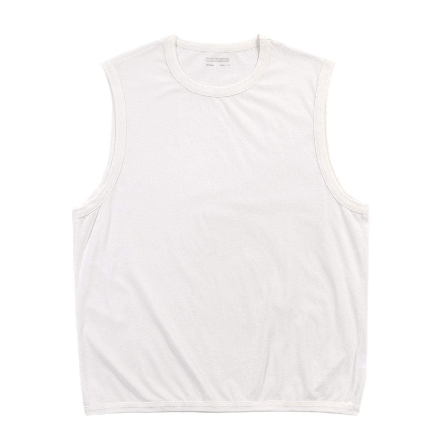 LADY WHITE CO. SLEEVELESS T-SHIRT WHITE