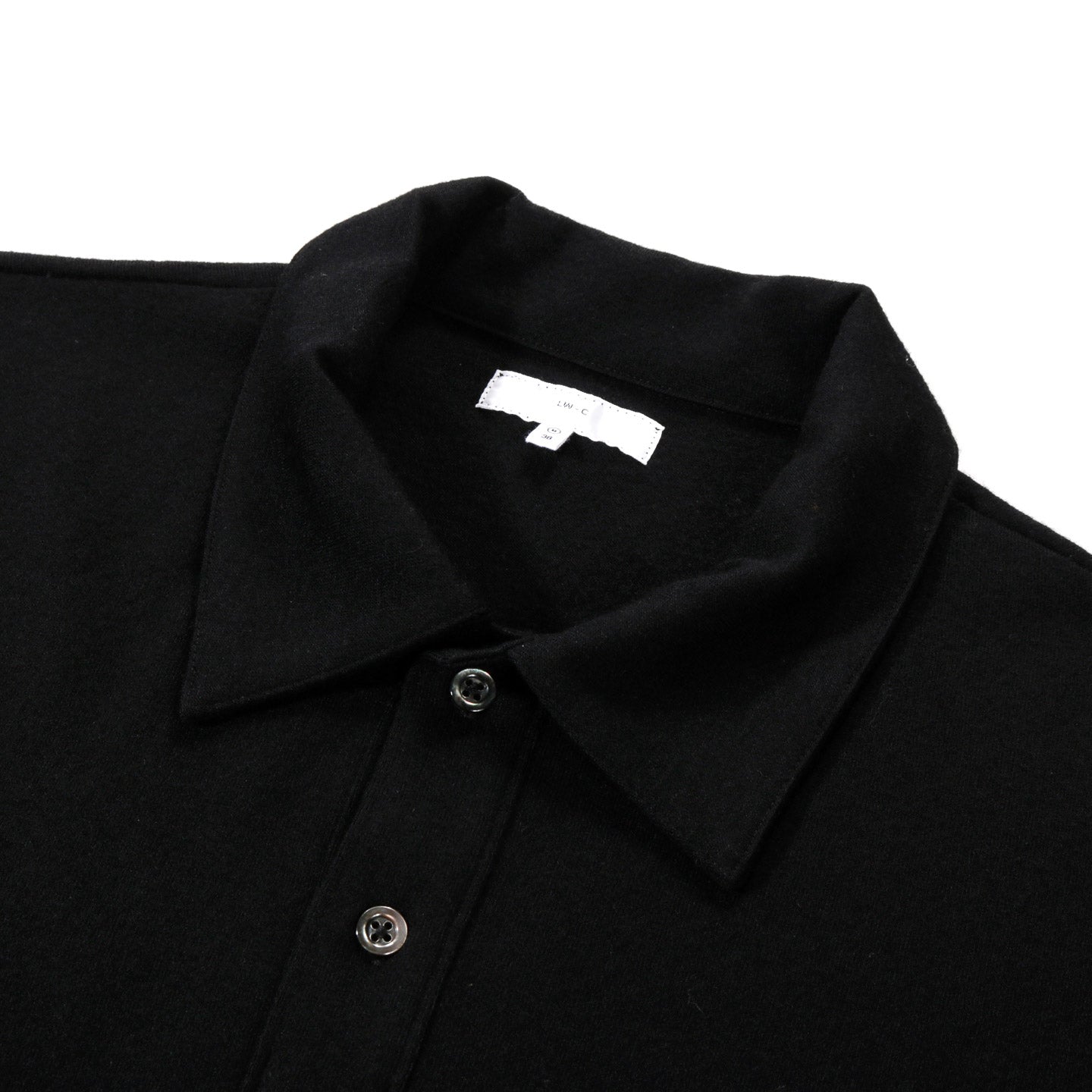 LADY WHITE CO. SUMMER WOOL POLO BLACK