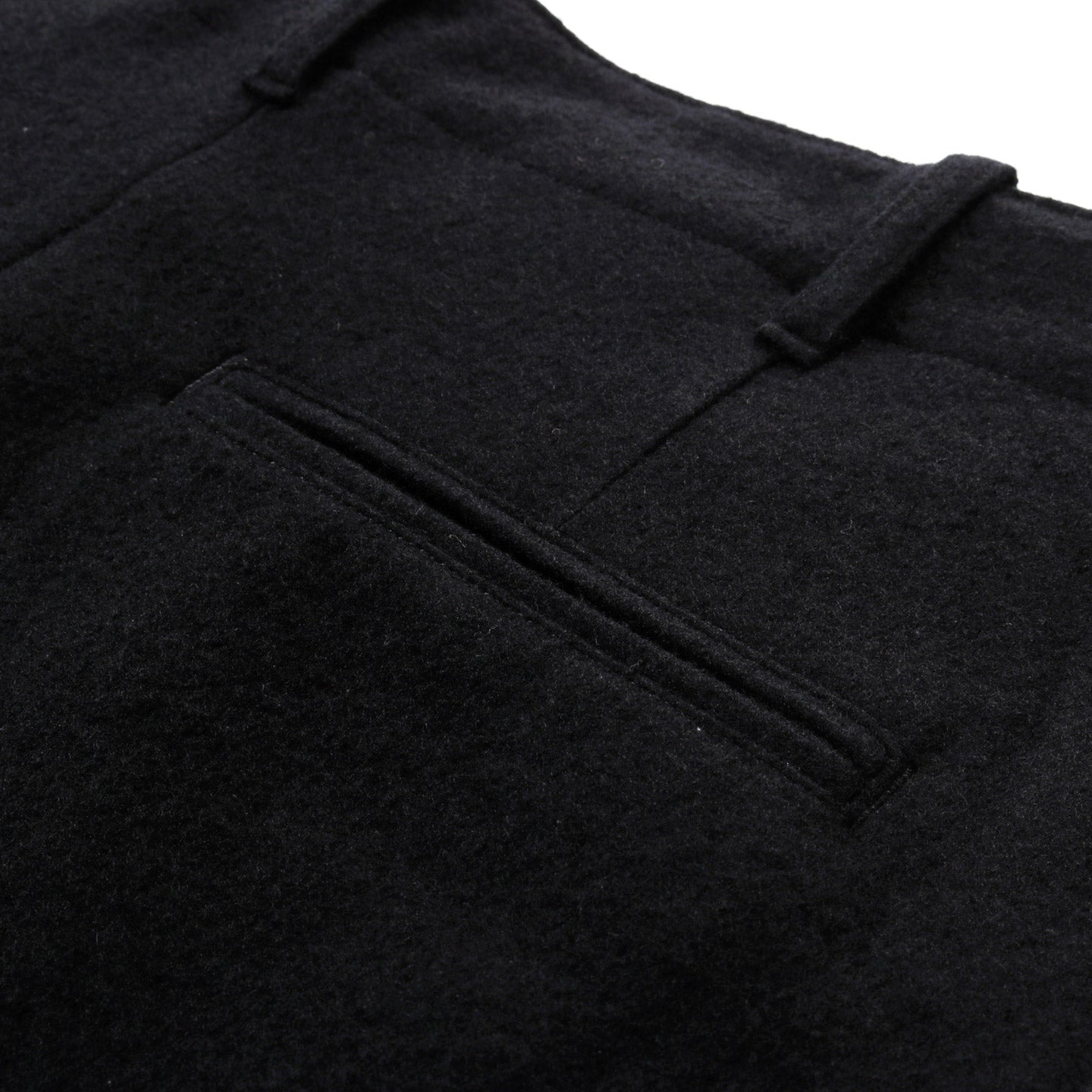 LADY WHITE CO. CRATER WOOL JERSEY PANT BLACK