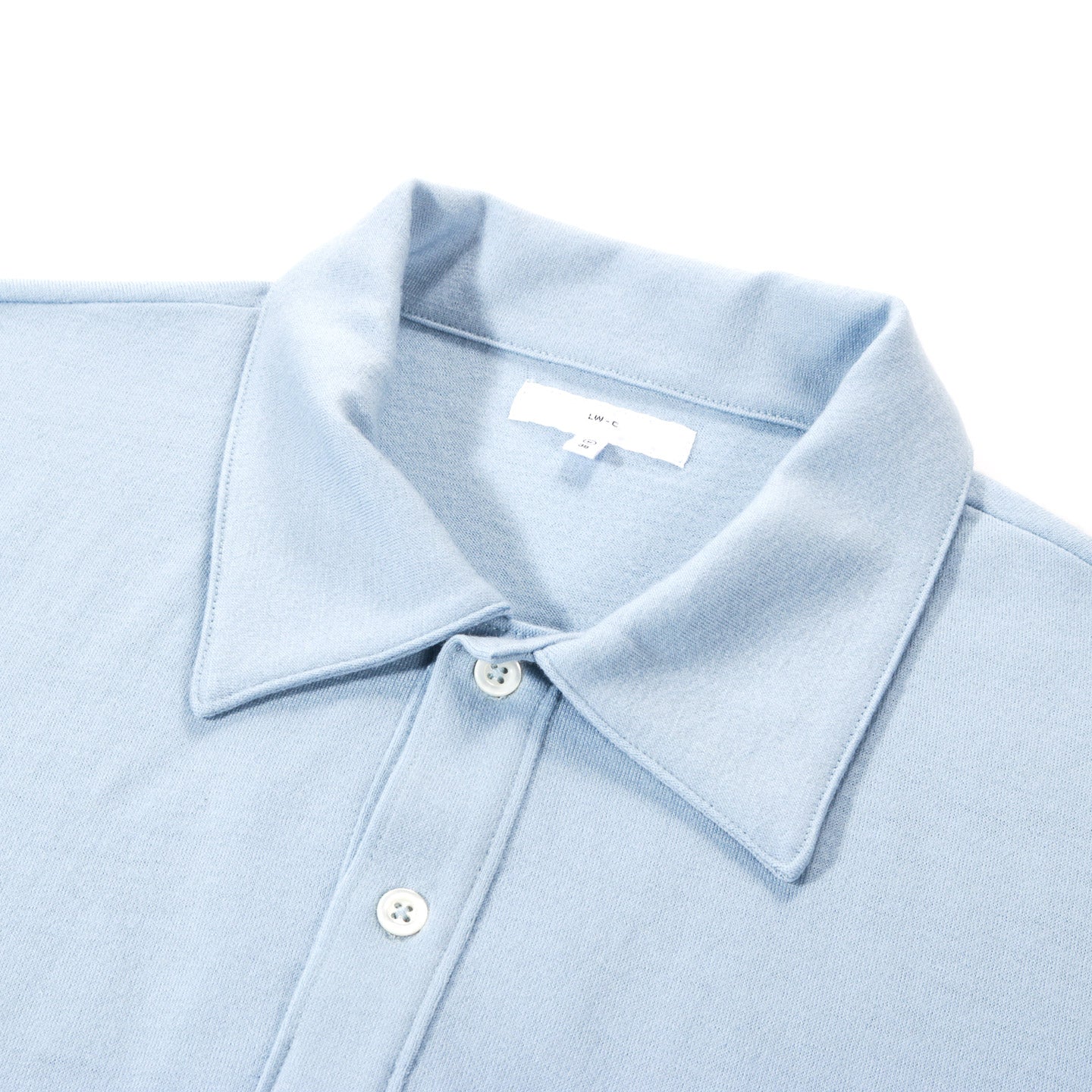 LADY WHITE CO. SUMMER WOOL POLO LIGHT BLUE