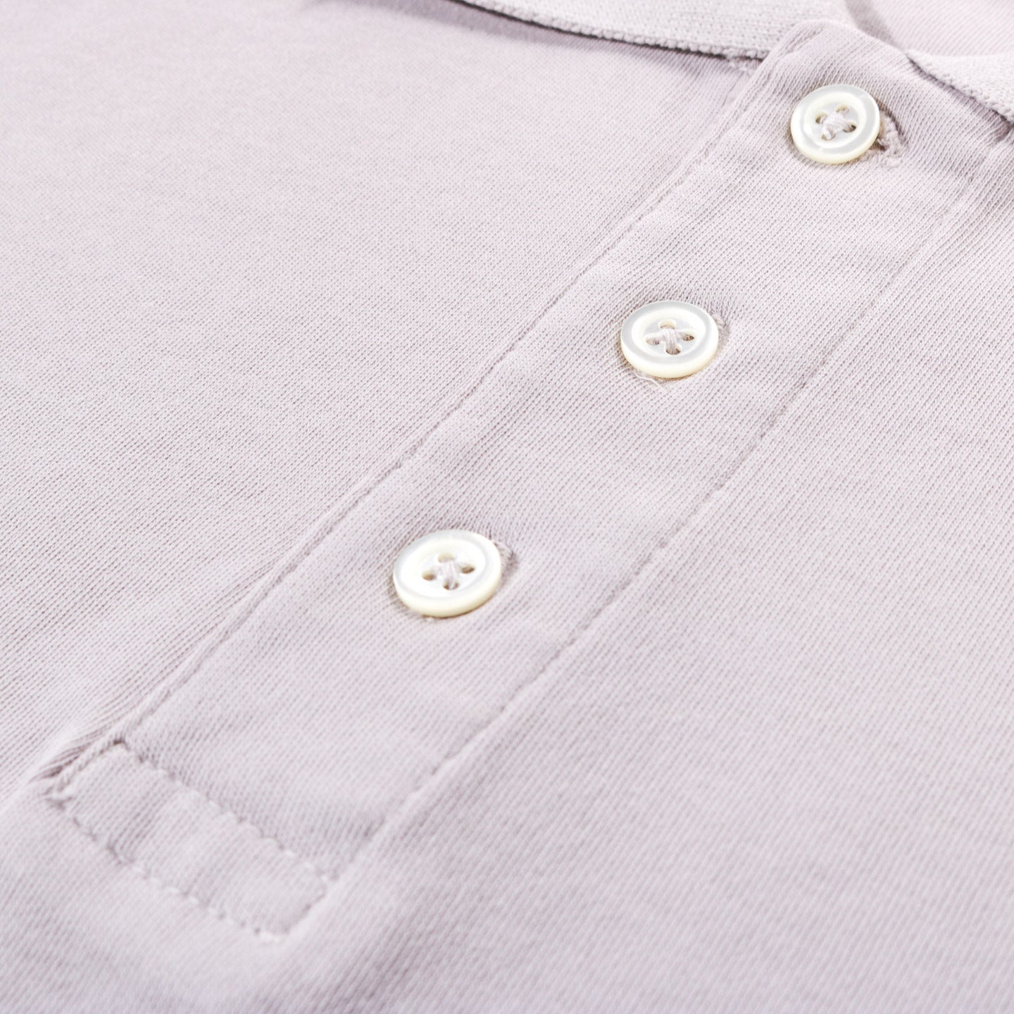LADY WHITE CO. THREE BUTTON POLO SCARLET GREY