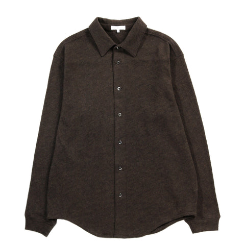 LADY WHITE CO. CRATER WOOL BUTTON UP BROWN