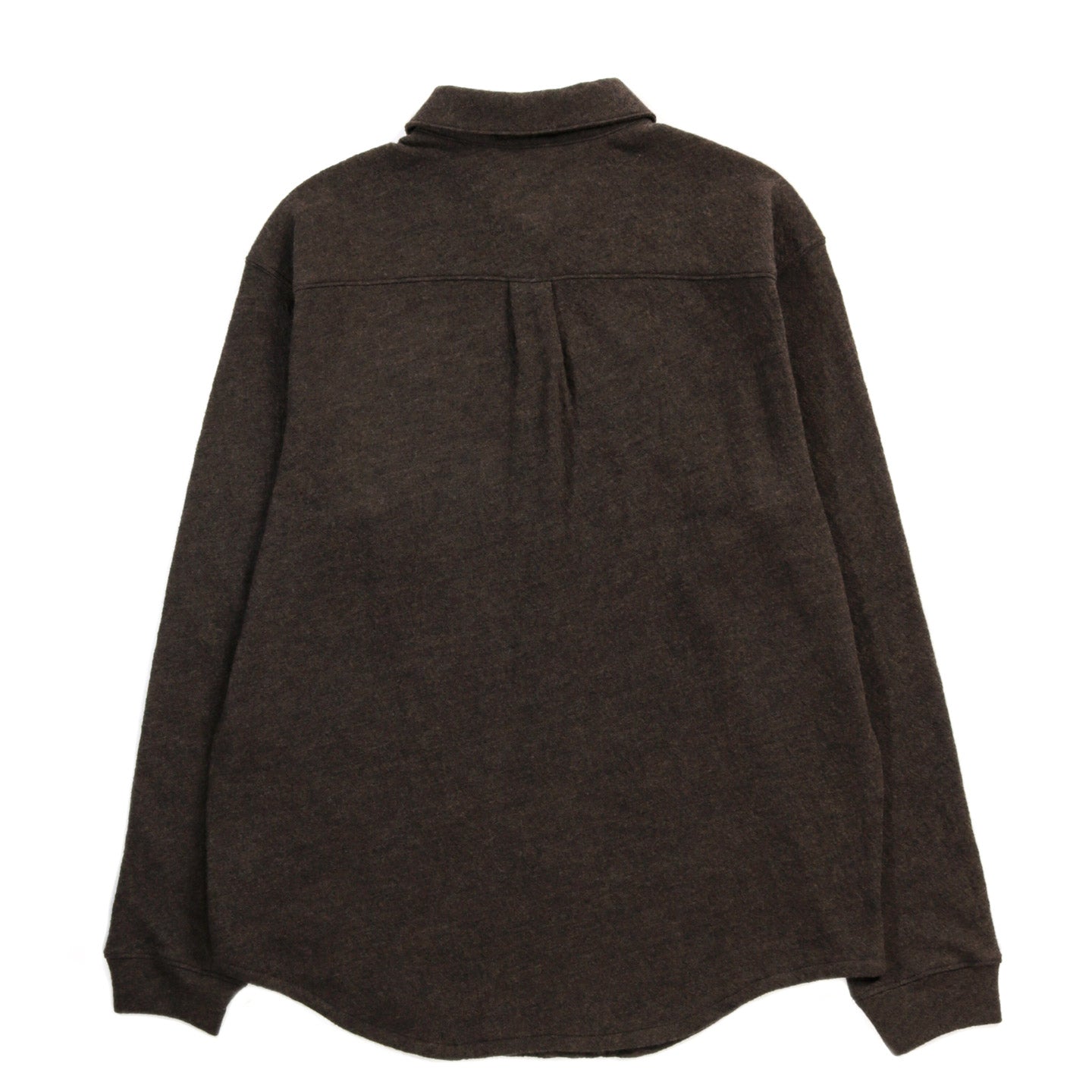 LADY WHITE CO. CRATER WOOL BUTTON UP BROWN