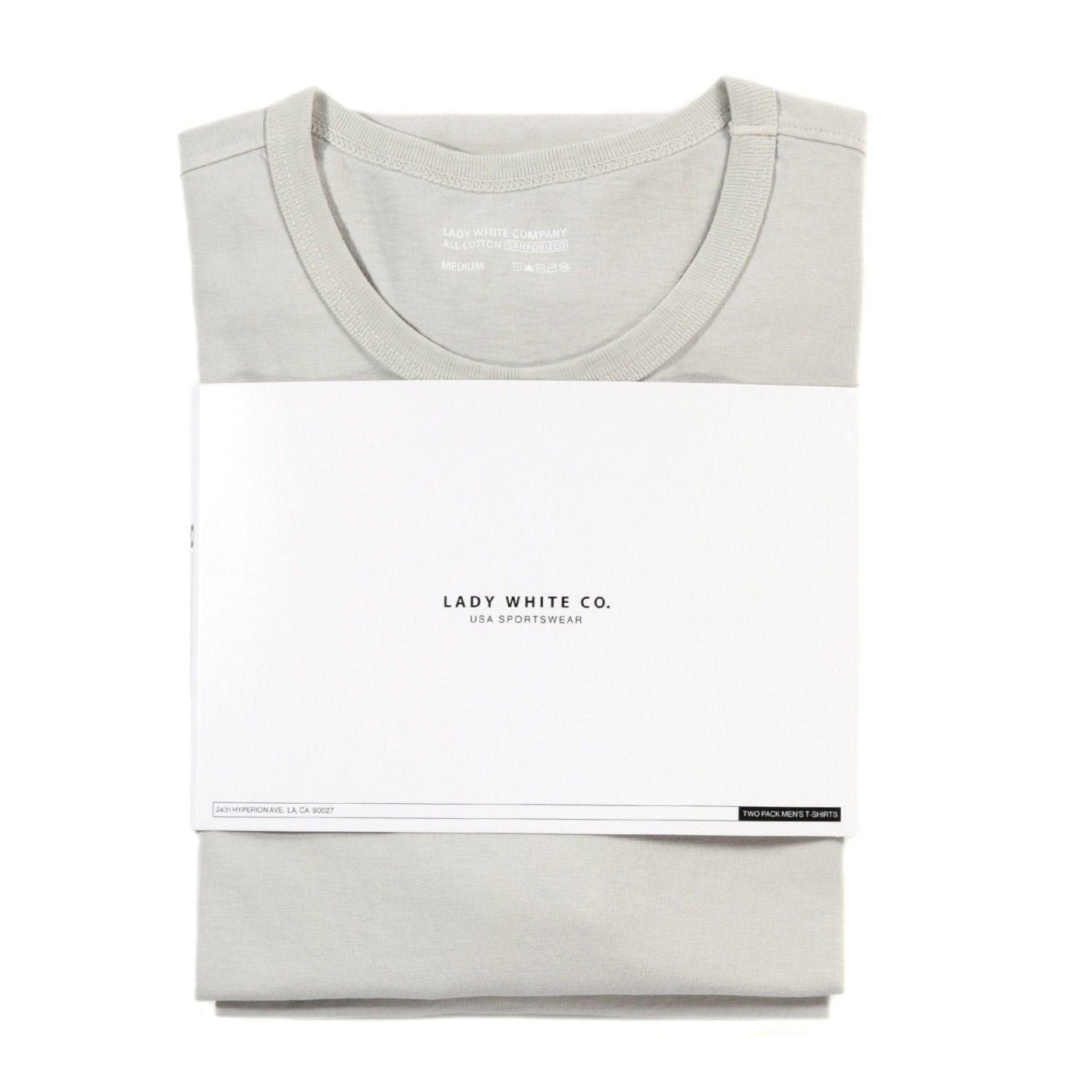 LADY WHITE CO. T-SHIRT 2-PACK PUTTY