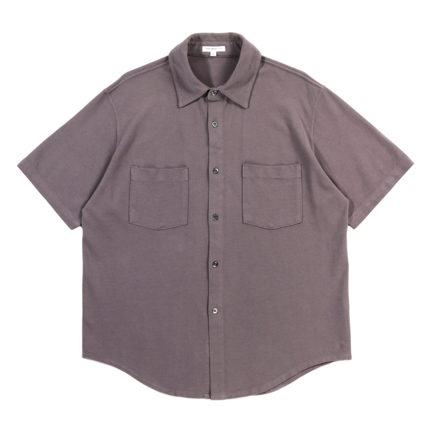 LADY WHITE CO. PIQUE WORK SHIRT DUST GREY