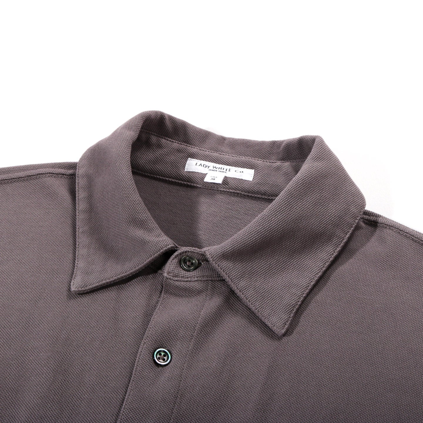 LADY WHITE CO. PIQUE WORK SHIRT DUST GREY