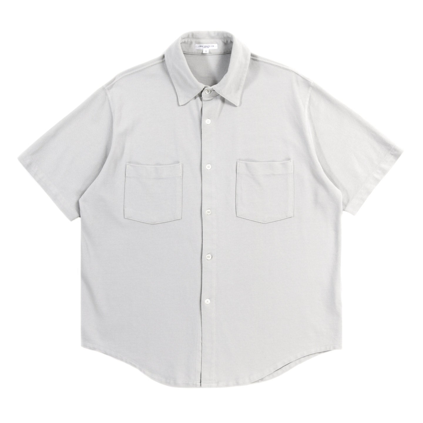 LADY WHITE CO. PIQUE WORK SHIRT STONE GREY