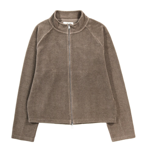 MFPEN LEISURE ZIP UP FADED TAUPE JERSEY CORD