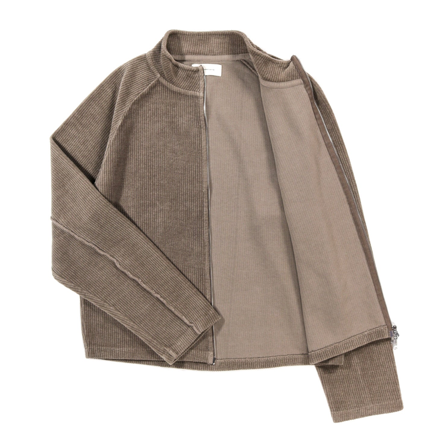 MFPEN LEISURE ZIP UP FADED TAUPE JERSEY CORD