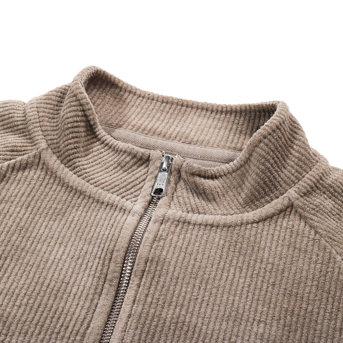 MFPEN LEISURE ZIP UP FADED TAUPE JERSEY CORD
